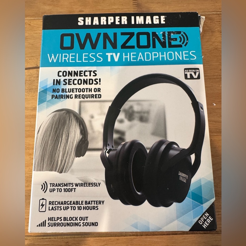 Sharper Image OWNZONE Wireless Headphones - Black
